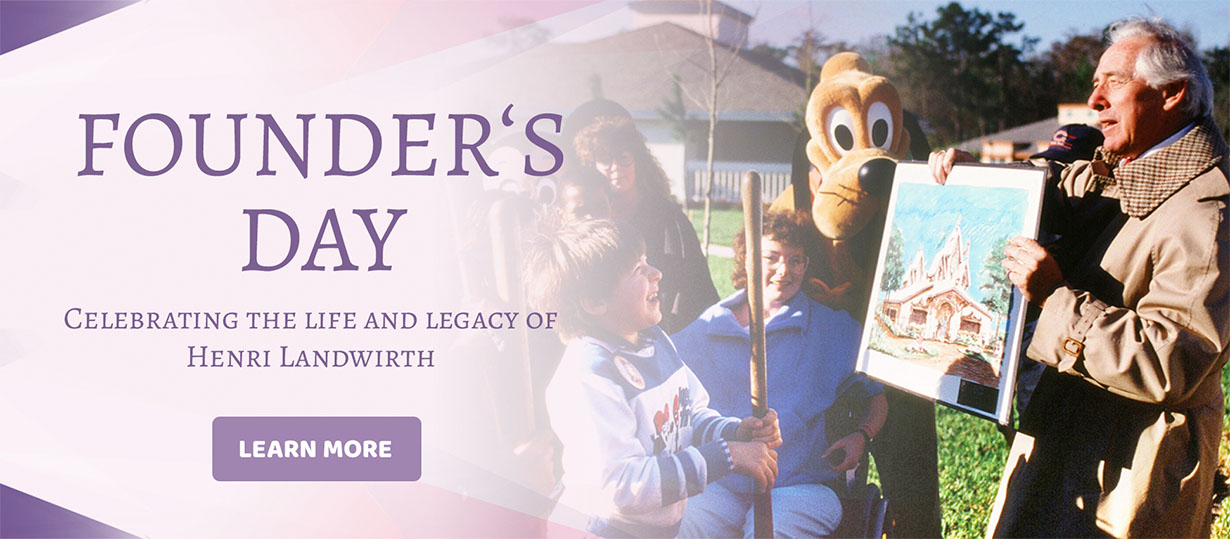 Henri Landwirth at Gingerbread House groundbreaking